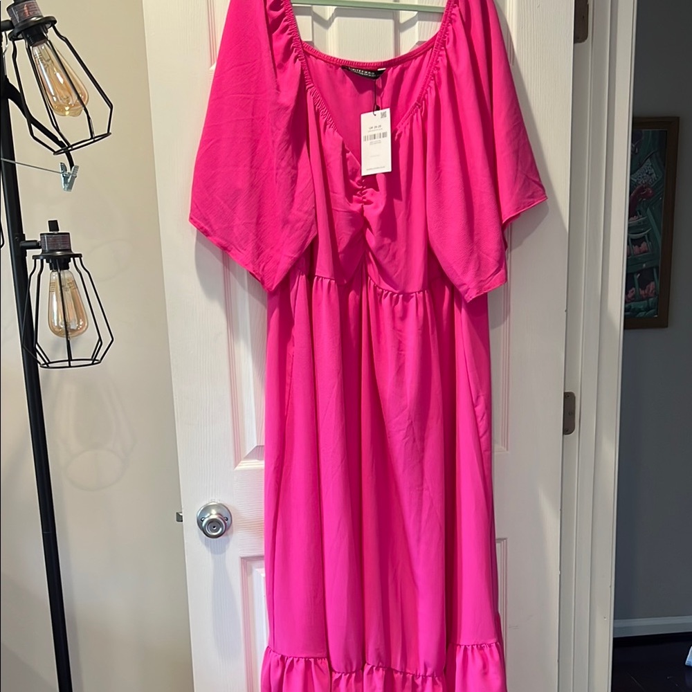 Vibrant Pink Maxi Dress from ASOS NWT
